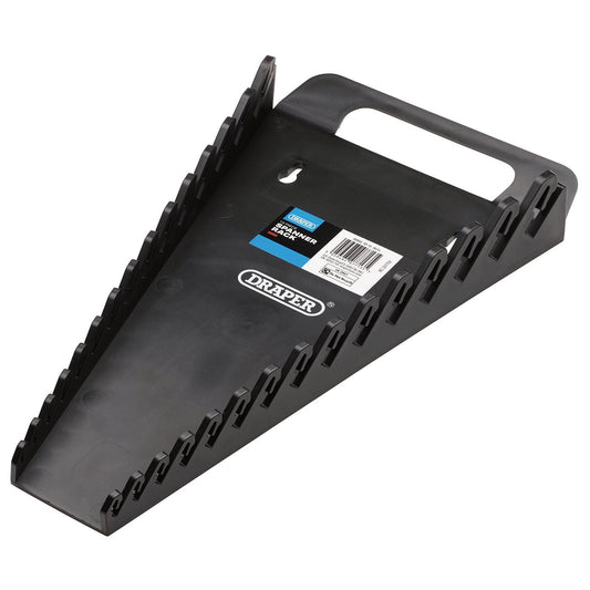 Draper Durable Thermoplastic Rubber Spanner Rack, Capacity 15