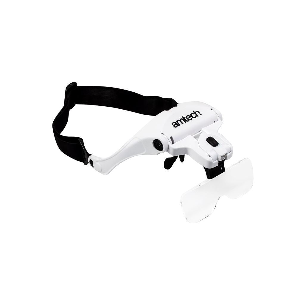 Amtech Hands-free multi-lens head magnifier with LED - S2912