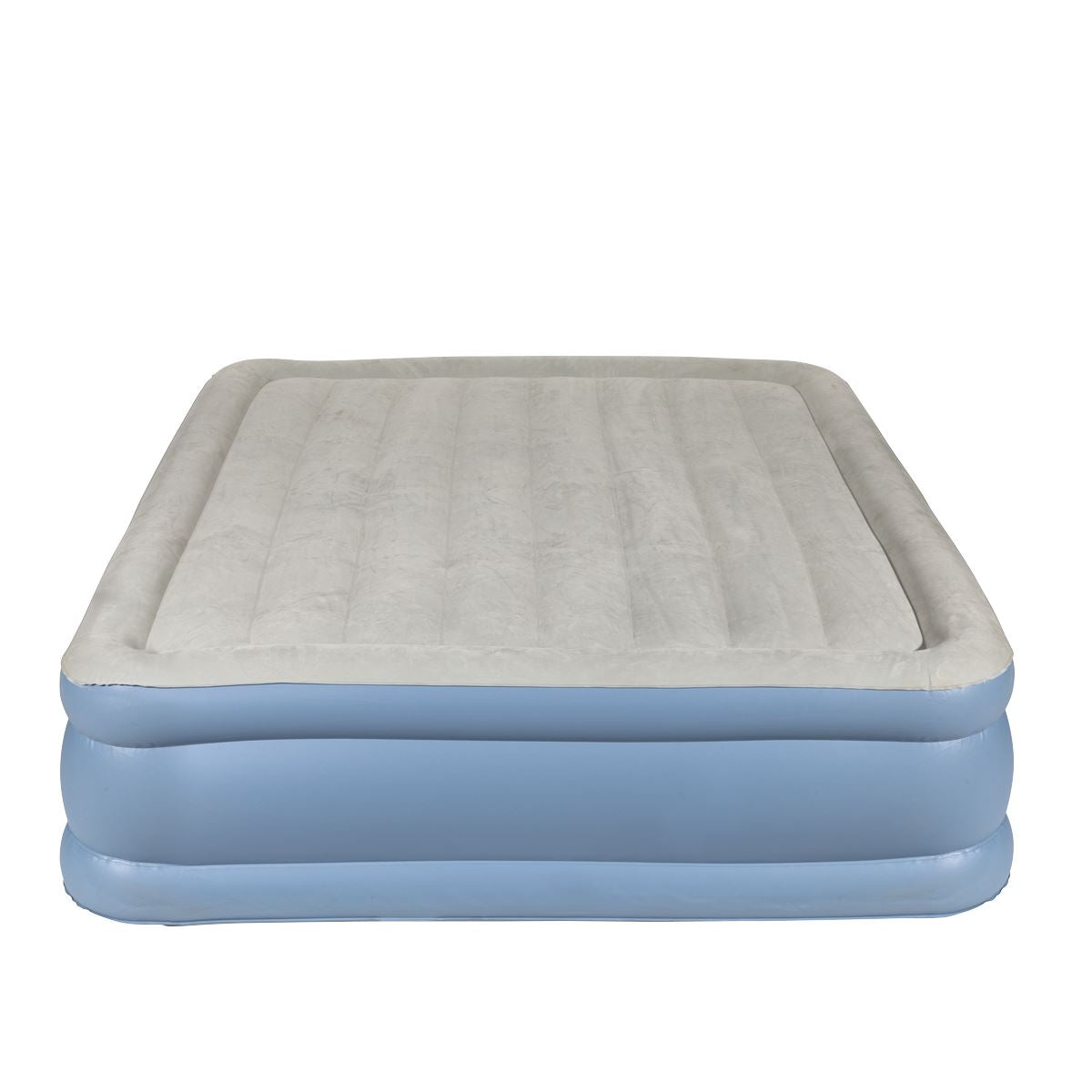 Sealey Dellonda, Queen, InflatableHigh Raised Flocked Air Bed, with Built-In Electric Pump, Carry Bag, Self Inflation/Deflation and Coil Beam Construction, For Home and Camping, 203x152x46cm, DL147 DL147