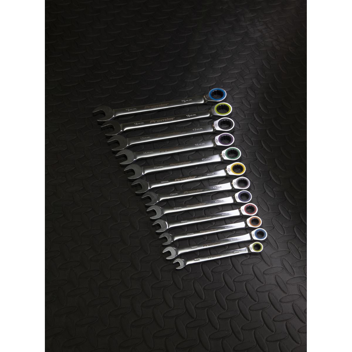 Sealey Combination Ratchet Spanner Set 12pc Metric - Platinum Series AK63949