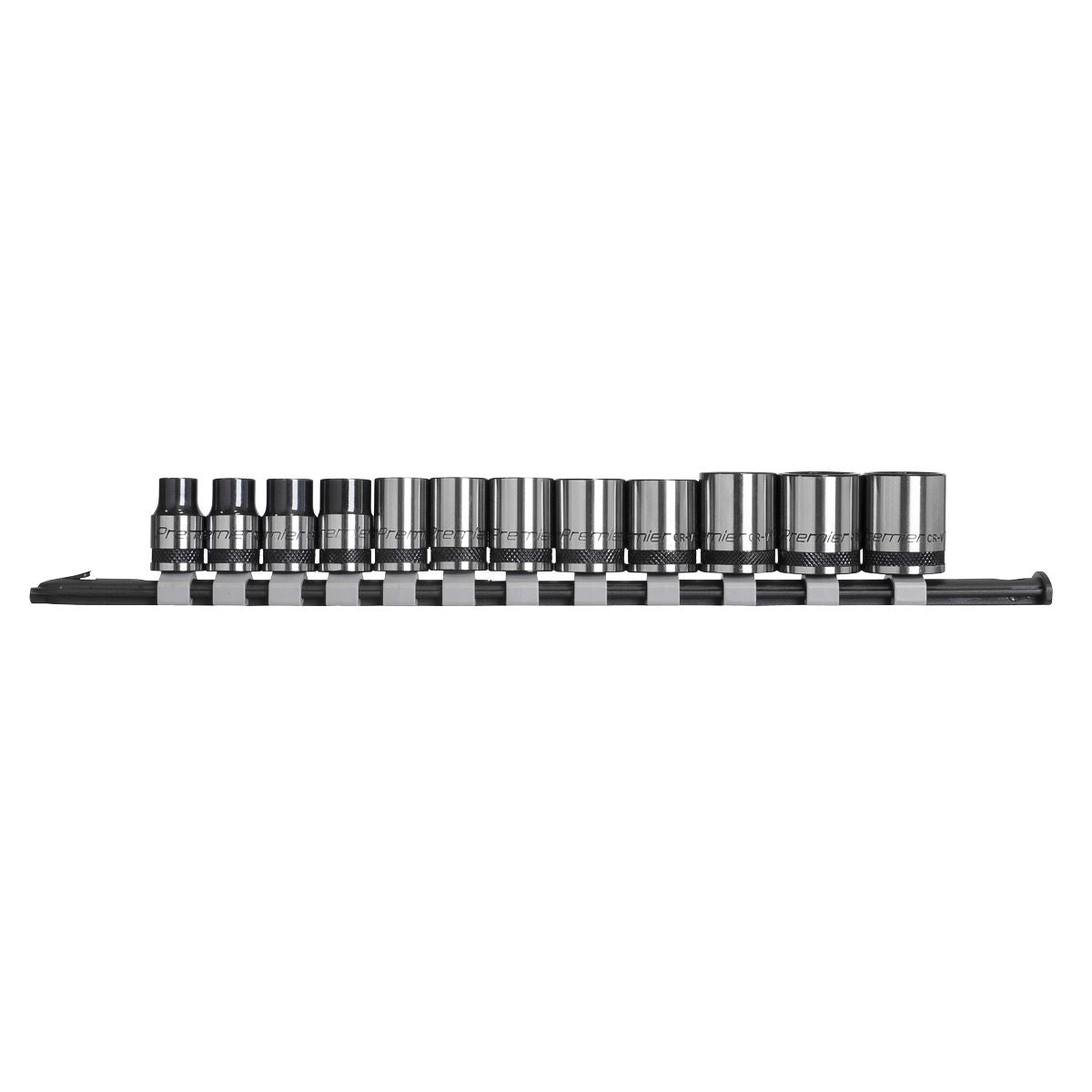 Sealey Socket Set 12pc 3/8"Sq Drive Metric - Black Series AK7992