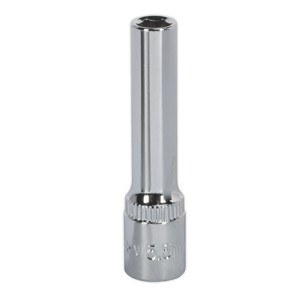 Sealey WallDrive Socket 5.5mm Deep 1/4"Sq Drive Fully Polished SP14055D