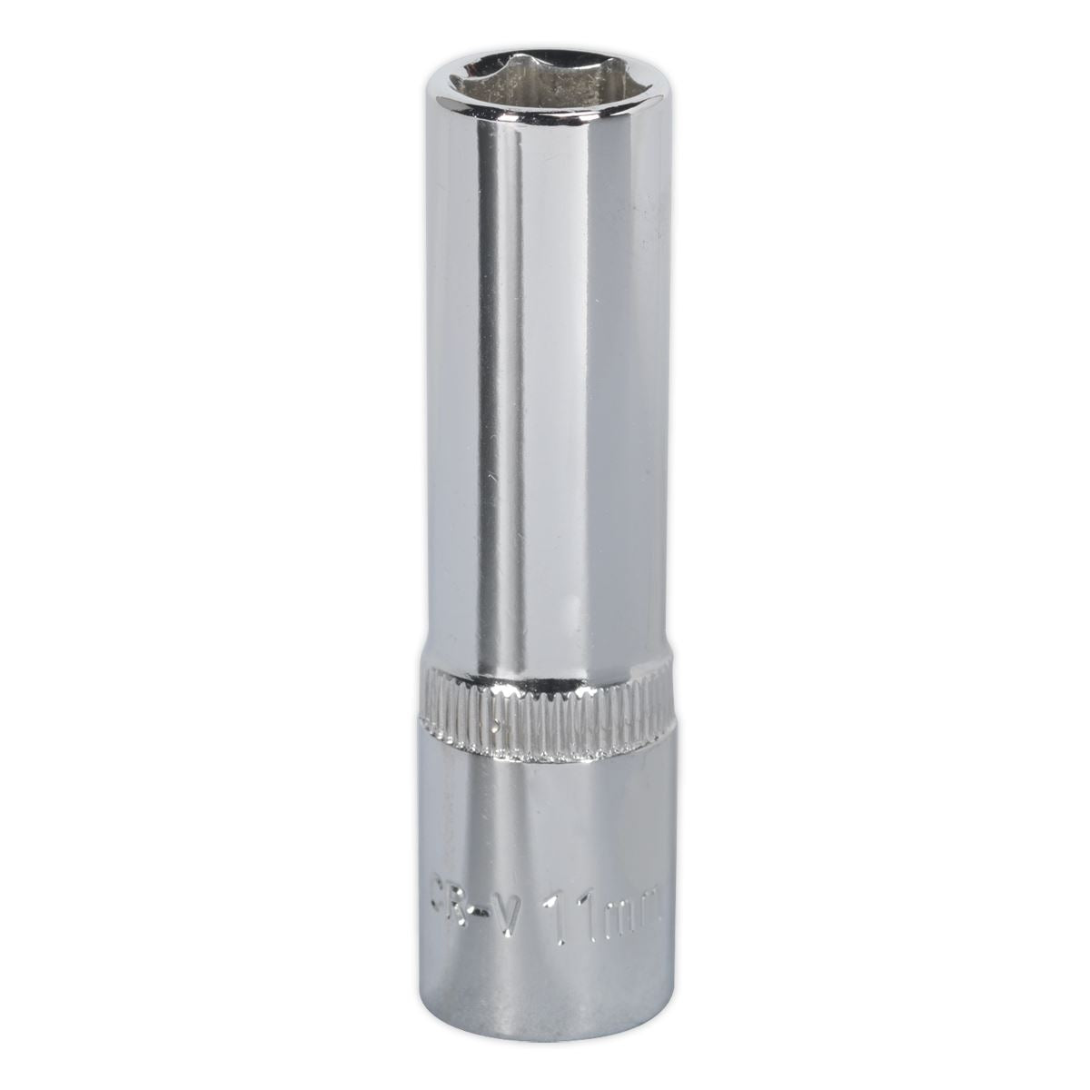 Sealey WallDrive Socket 11mm Deep 3/8"Sq Drive Fully Polished SP3811D