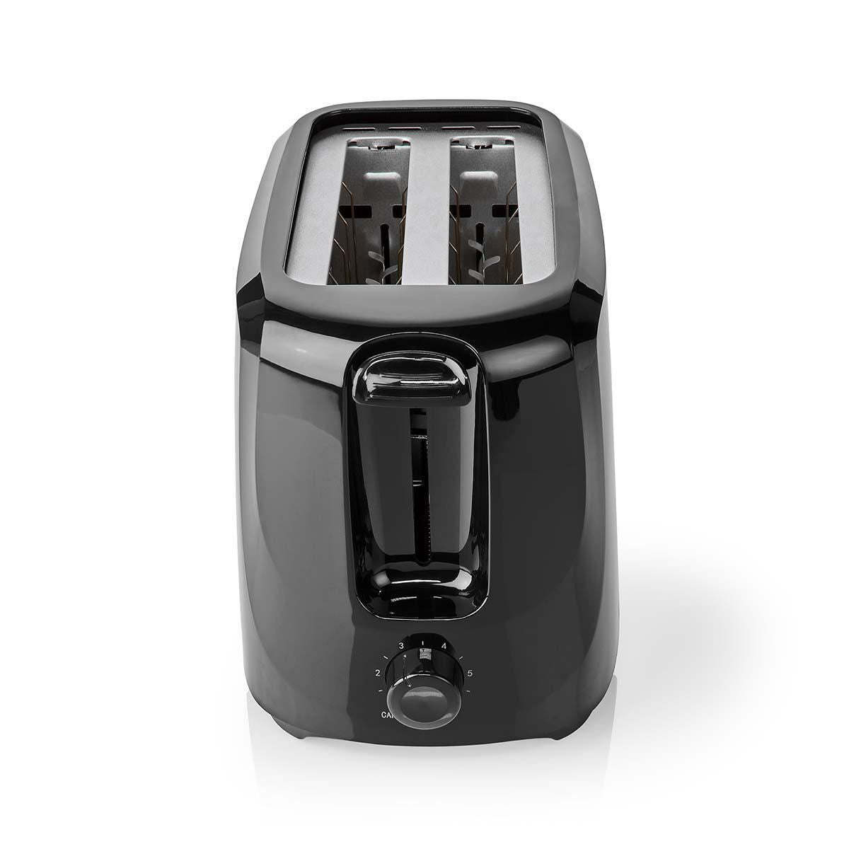 Nedis Toaster 2 Slots with 6 Browning levels Black - KABT150EBK