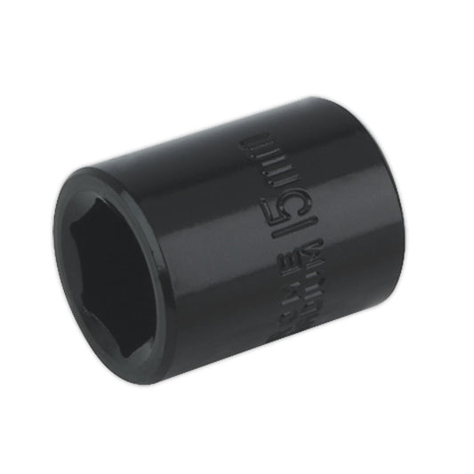 Sealey Impact Socket 15mm 3/8"Sq Drive IS3815