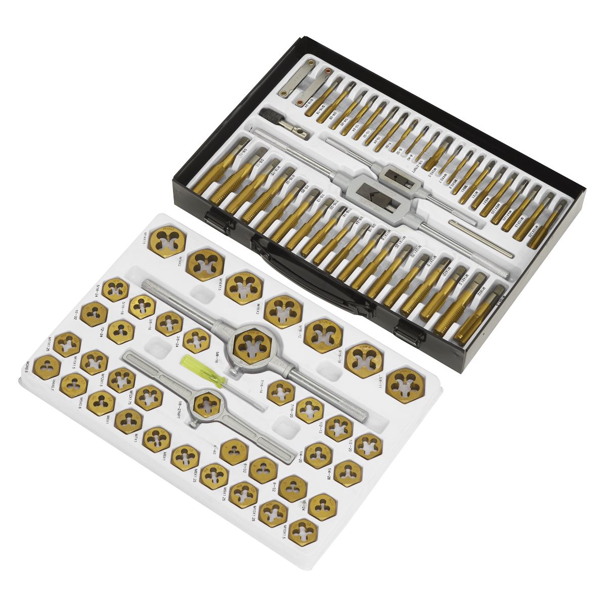 Sealey Tap & Die Set Hexagonal Metric & Imperial 86pc AK3086HIM