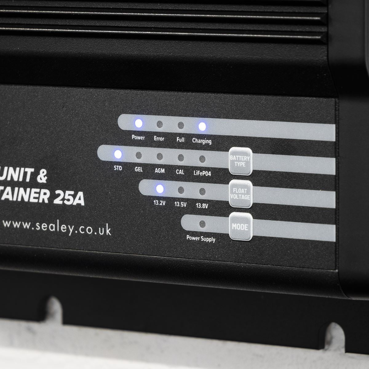 Sealey 12V Battery Support Unit & Smart Charger/Maintainer 25A BSCU25A