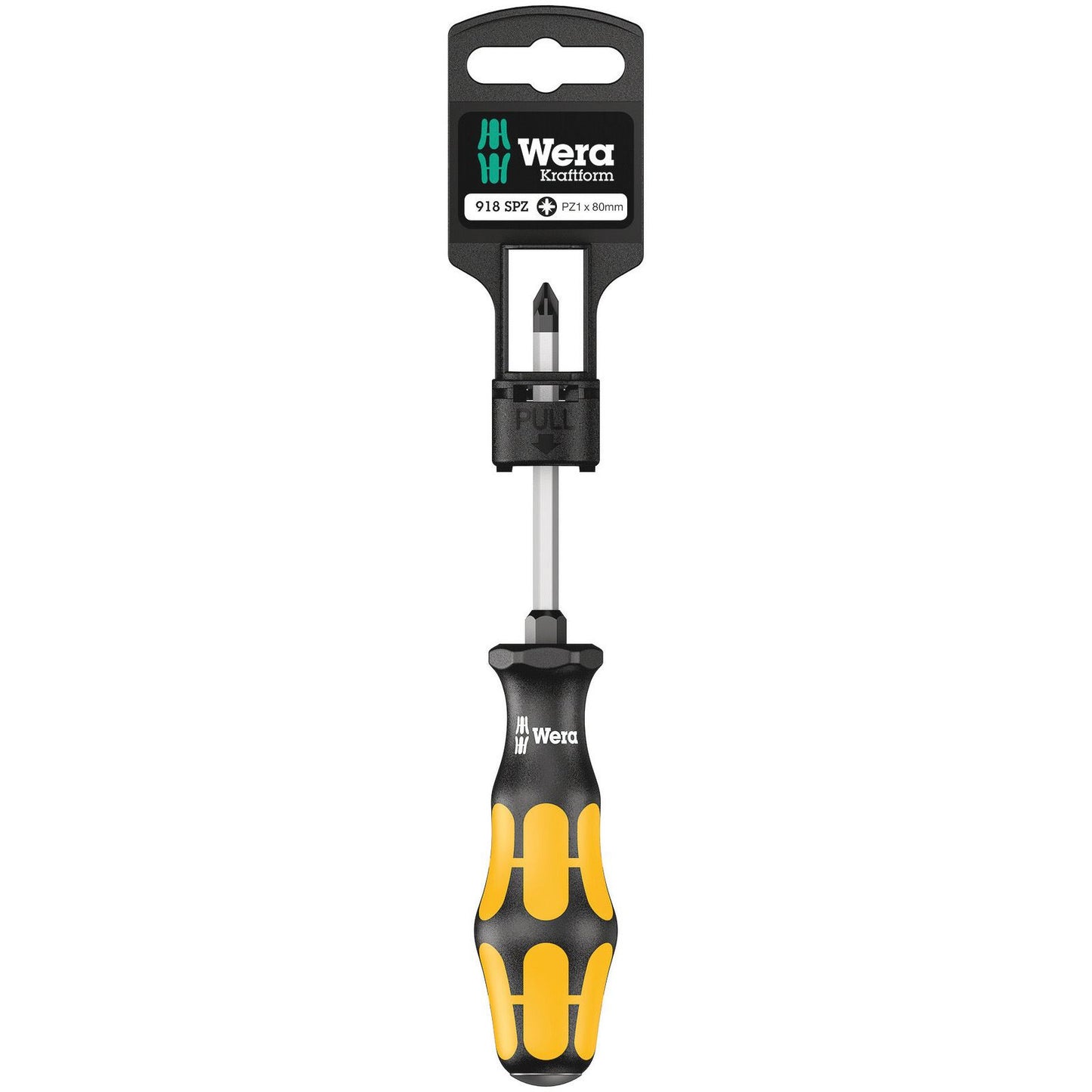 Wera 918SPZ Sb Chisel Screwdriver PZ1/80 K'Form Plus Hangered 100080