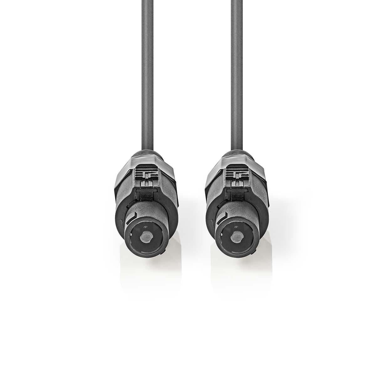 Nedis Speaker Cable 1.5 mm² Speaker 2-Pin Female to Speaker 2-Pin Female 3m Grey - COTH16000GY30