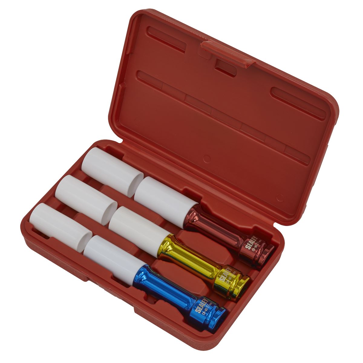 Sealey Alloy Wheel Long Reach Impact Socket Set 3pc 1/2"Sq Drive SX031D