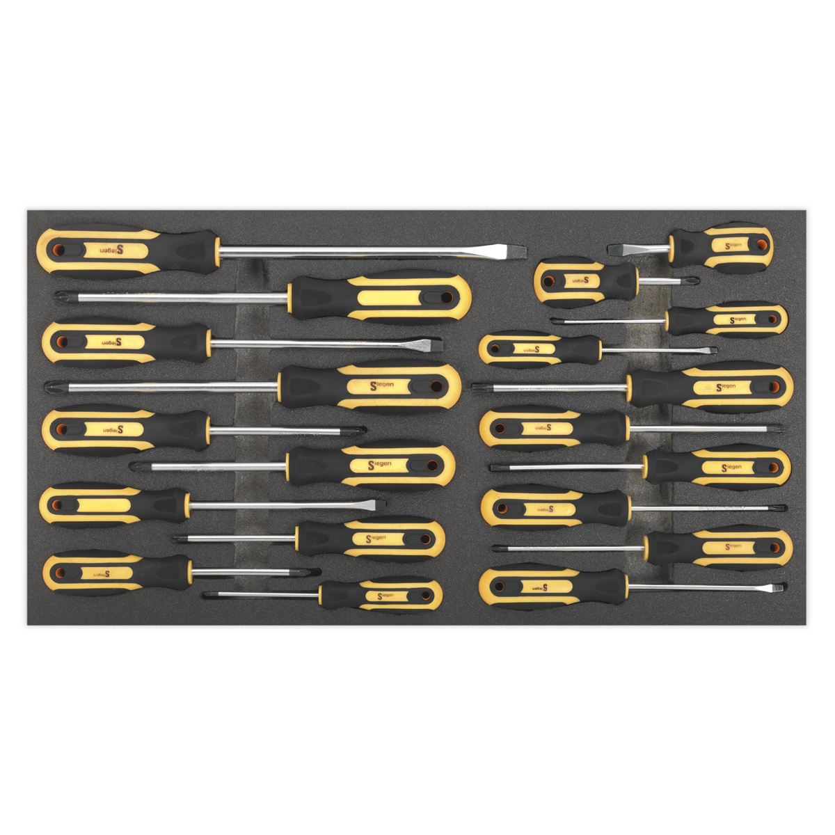 Sealey Tool Tray with Screwdriver Set 20pc S01127