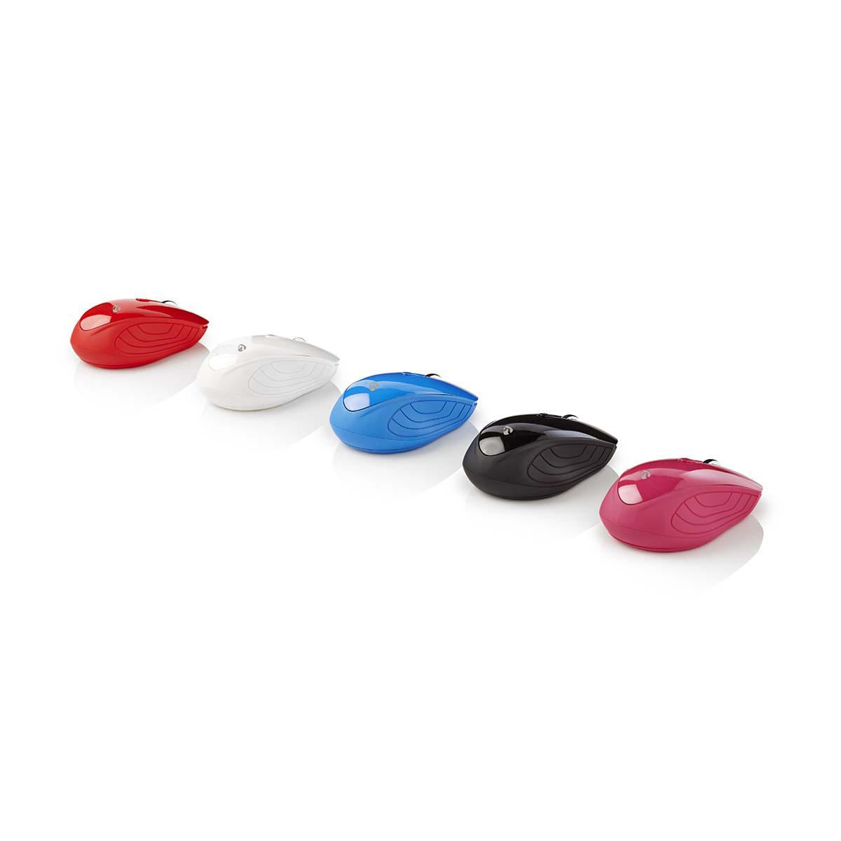 Nedis Wireless Mouse 1000 DPI 3-Button Red MSWS400RD