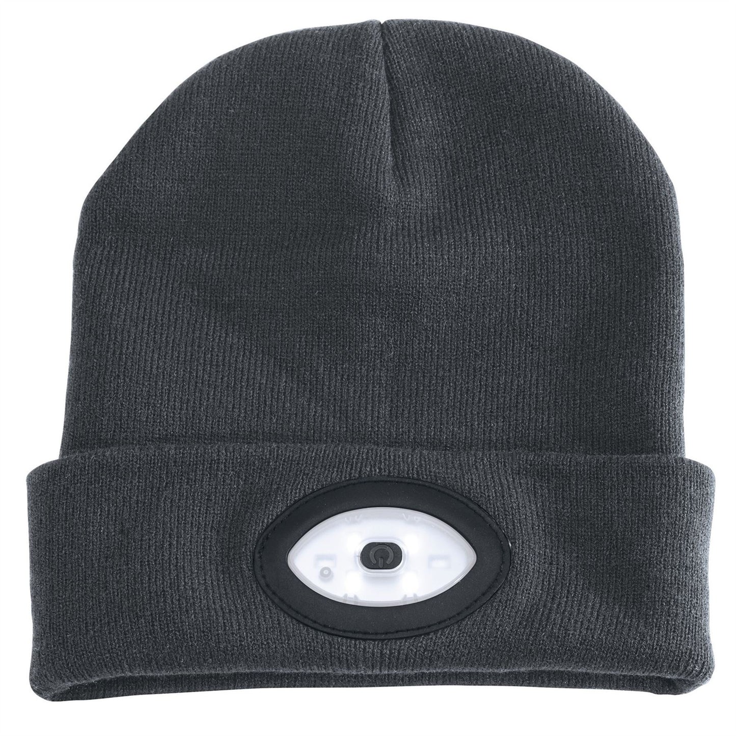 Draper Beanie Hat with 1W Rechargeable Torch - 100 Lumens (Grey, One Size) - 99522
