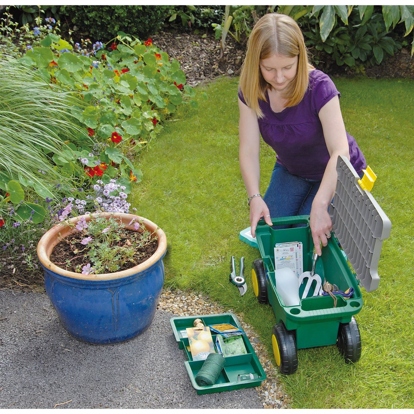 Draper Gardeners Tool Cart and Seat - 60852
