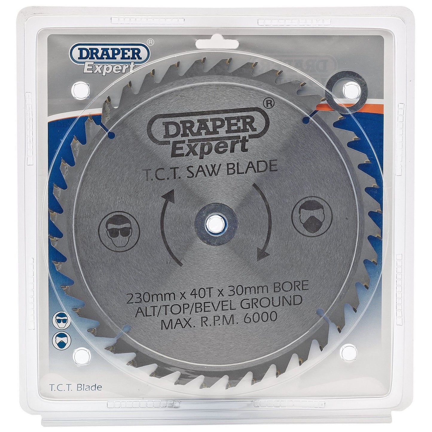 Draper Expert Circular TCT Saw Blade 230mm x 30mm 25mm 16mm x 40T 40 Tooth 09481
