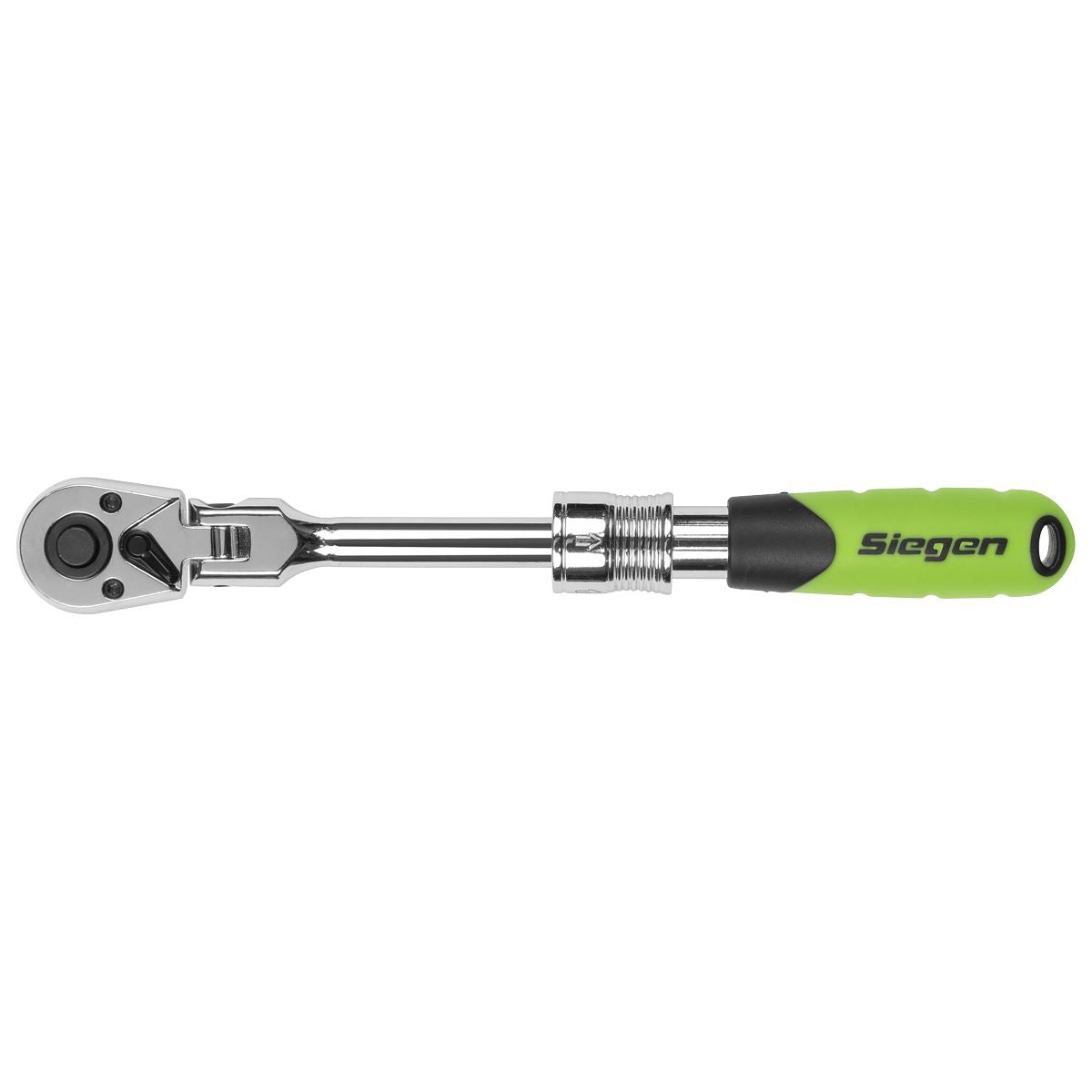 Sealey Siegen Extendable Flexi-Head Ratchet Wrench 1/4"Sq Drive S01294