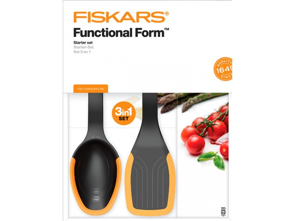 Fiskars Spatula/Spoon/Tongs Function Form Utensils Starter Set/Kit