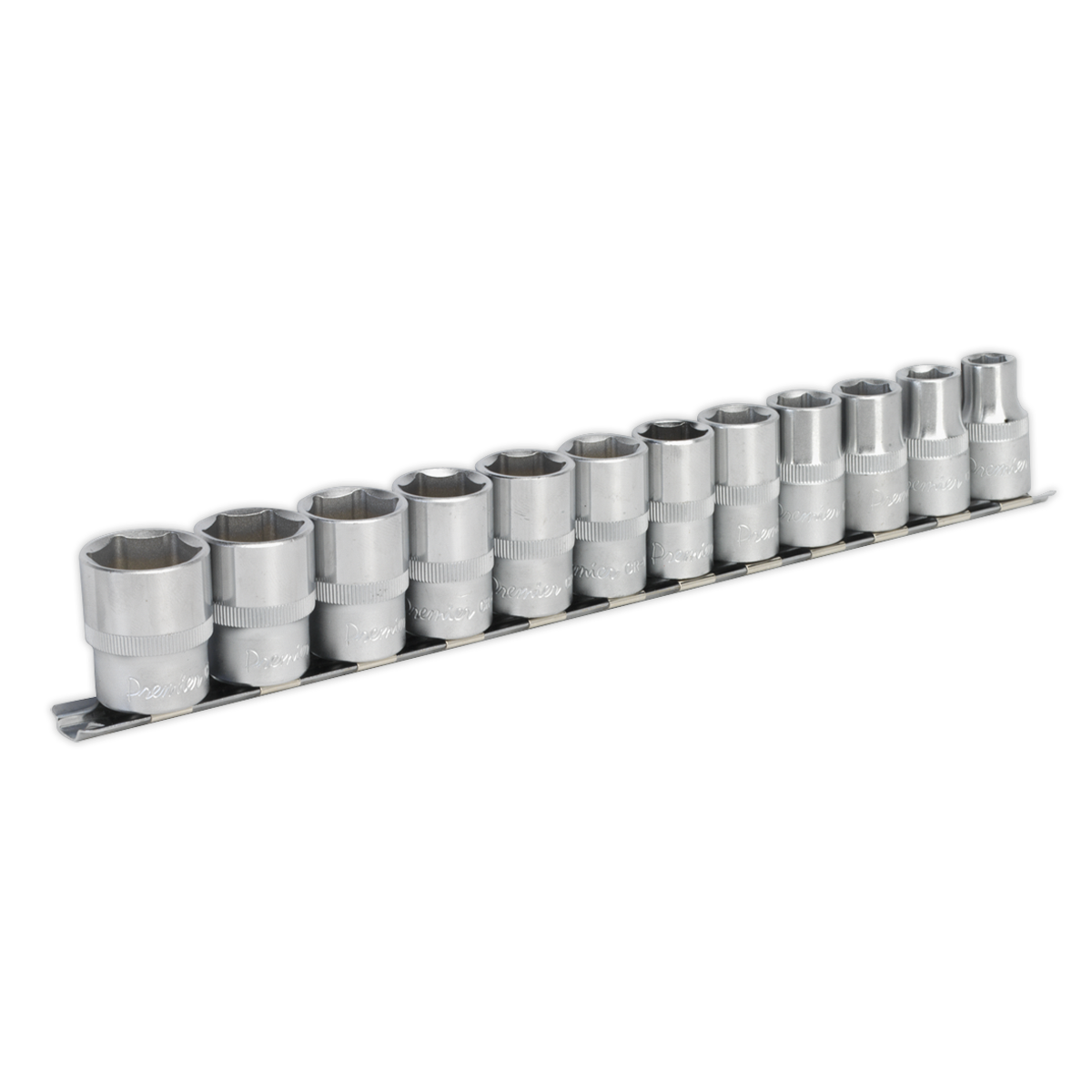 Sealey Socket Set 12pc 1/2"Sq Drive 6pt WallDrive Metric AK2791