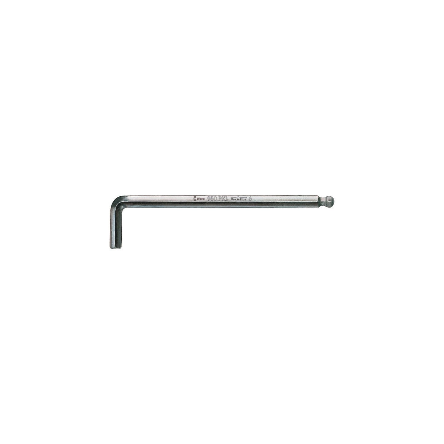 Wera 950Pkl Hex Key 6.0/180 Long Ballend Chrome Plated 022062