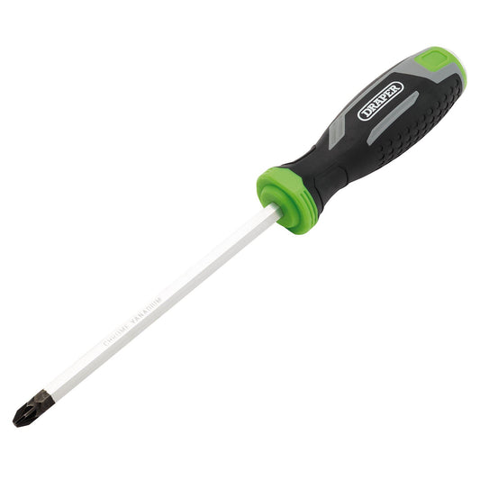 Draper Pound Thru Pozi Soft Grip Screwdriver, PZ3 x 150mm