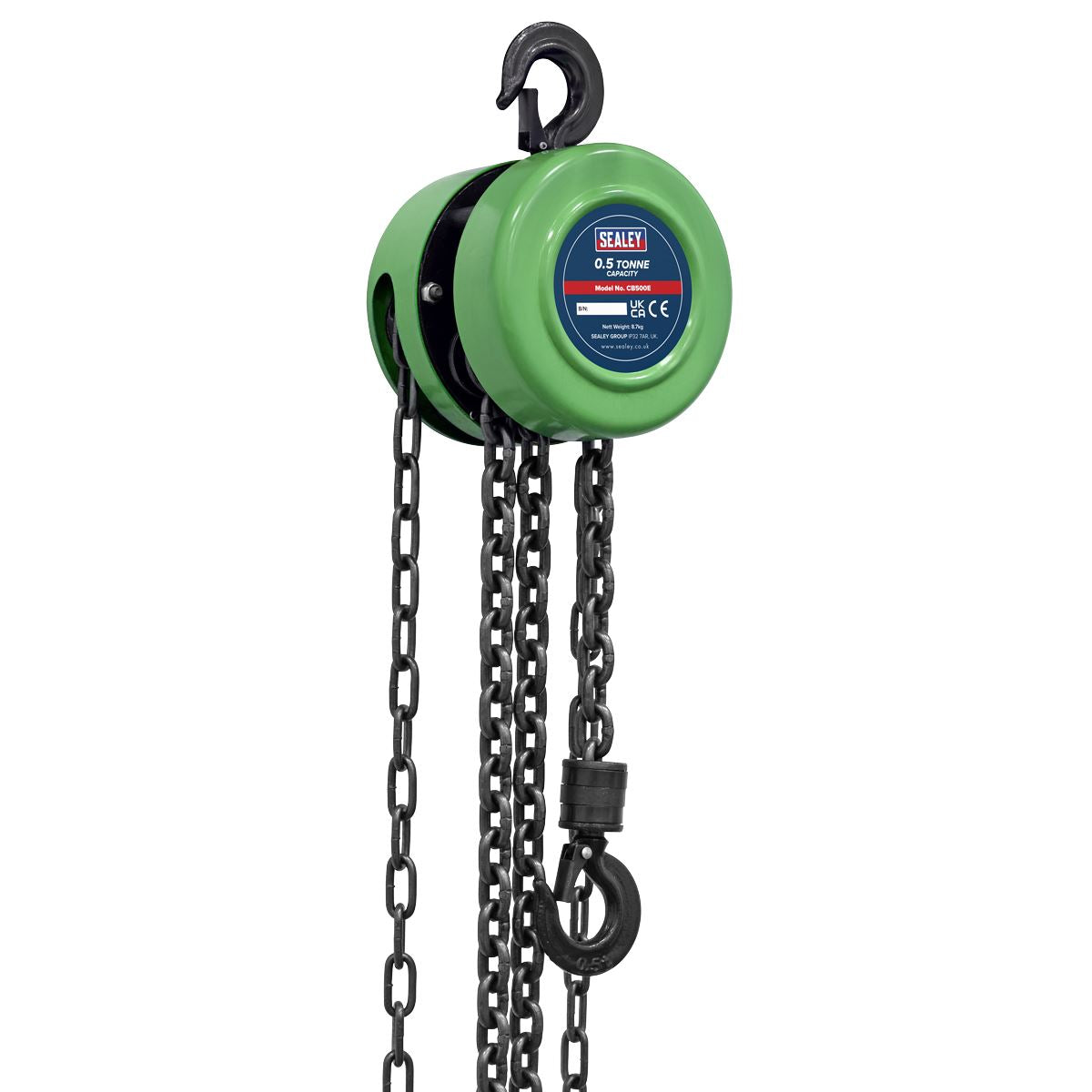 Sealey 2.5m Chain Block 0.5 Tonne CB500E