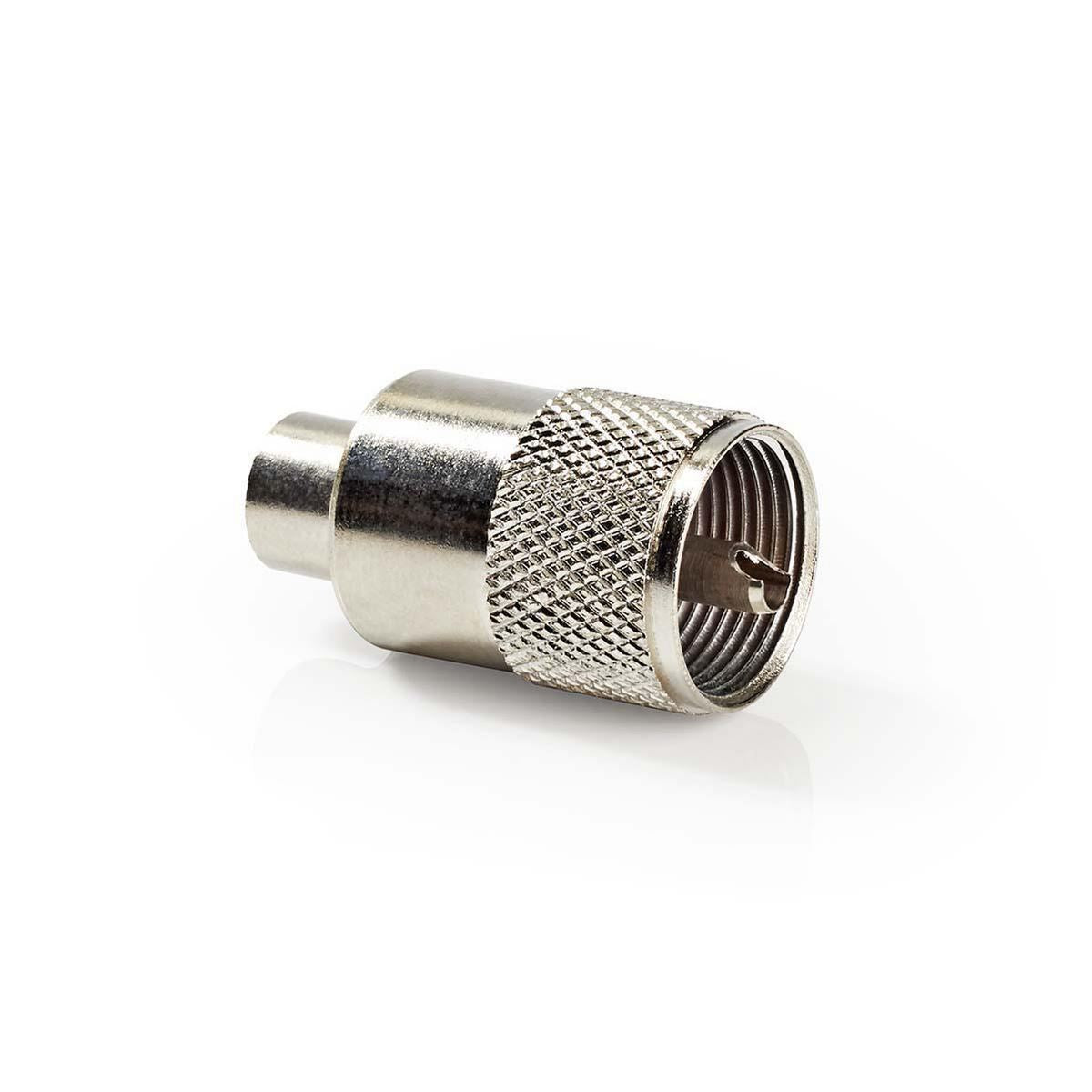 Nedis PL259 Connector Male For RG6 Coaxial Cables 25 pieces Metal - CSVC43904ME