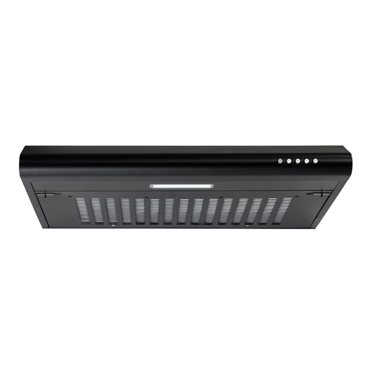 Baridi Visor Cooker Hood Extractor Fan 60cm - Black DH107