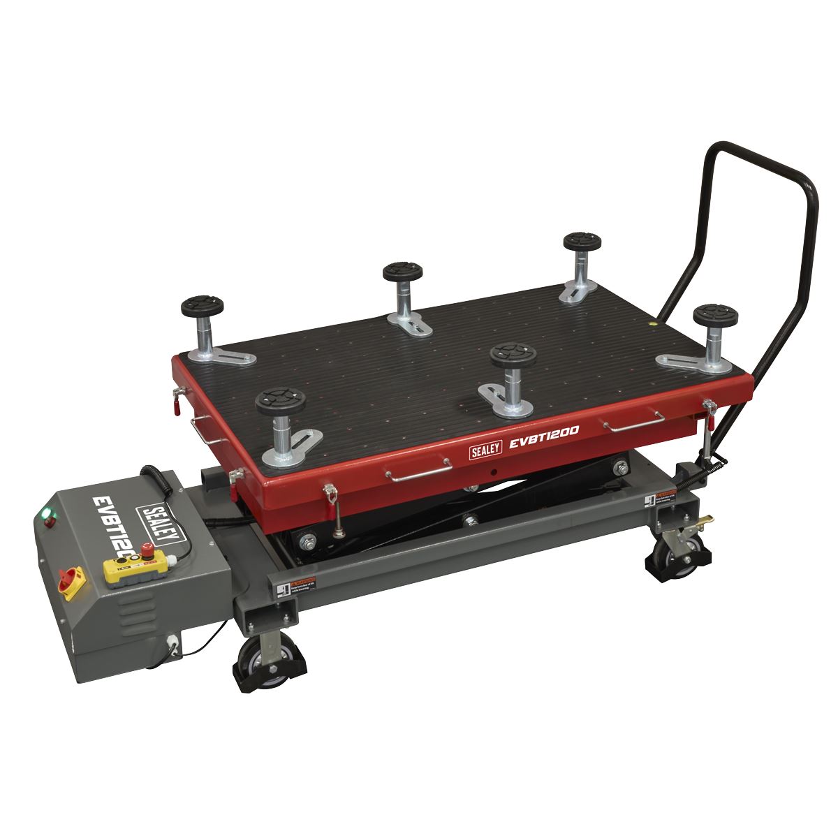 Sealey High Lift EV Battery Lift/Hydraulic Platform Truck 1200kg Capacity
