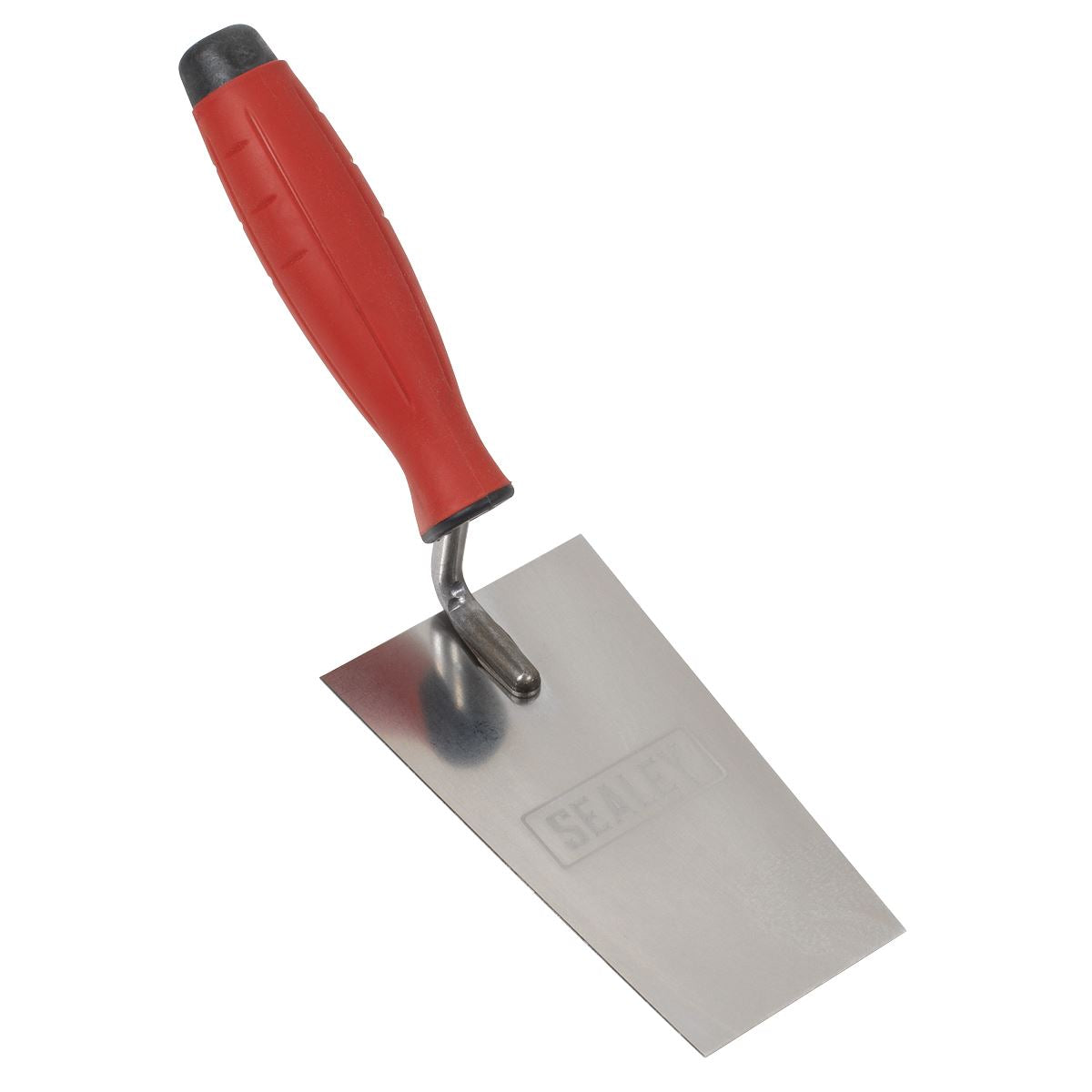 Sealey Stainless Steel Filler Trowel - Rubber Handle - 140mm T1208