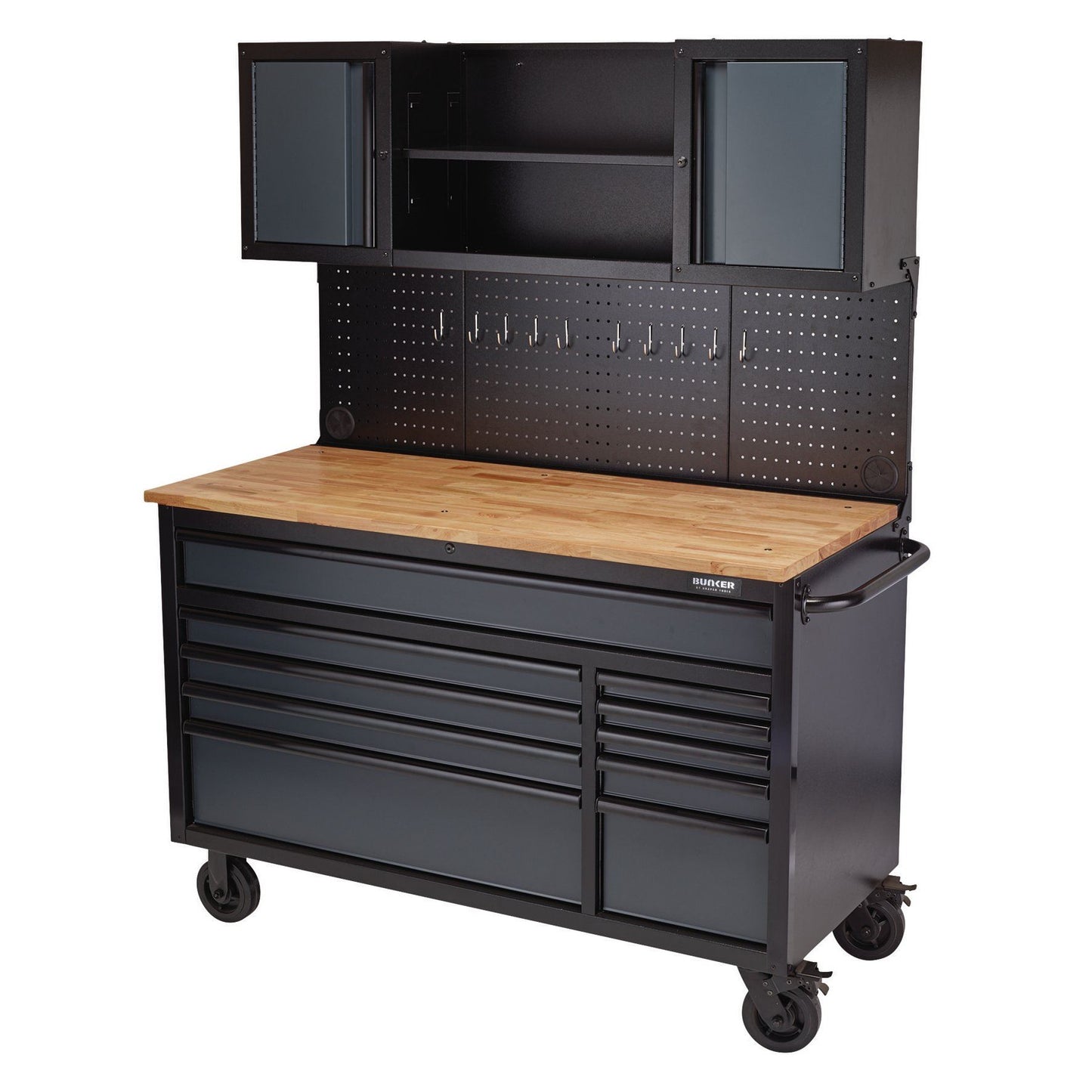 Draper 56" 10 Drawer Workstation Grey B100-56WSG - 08242