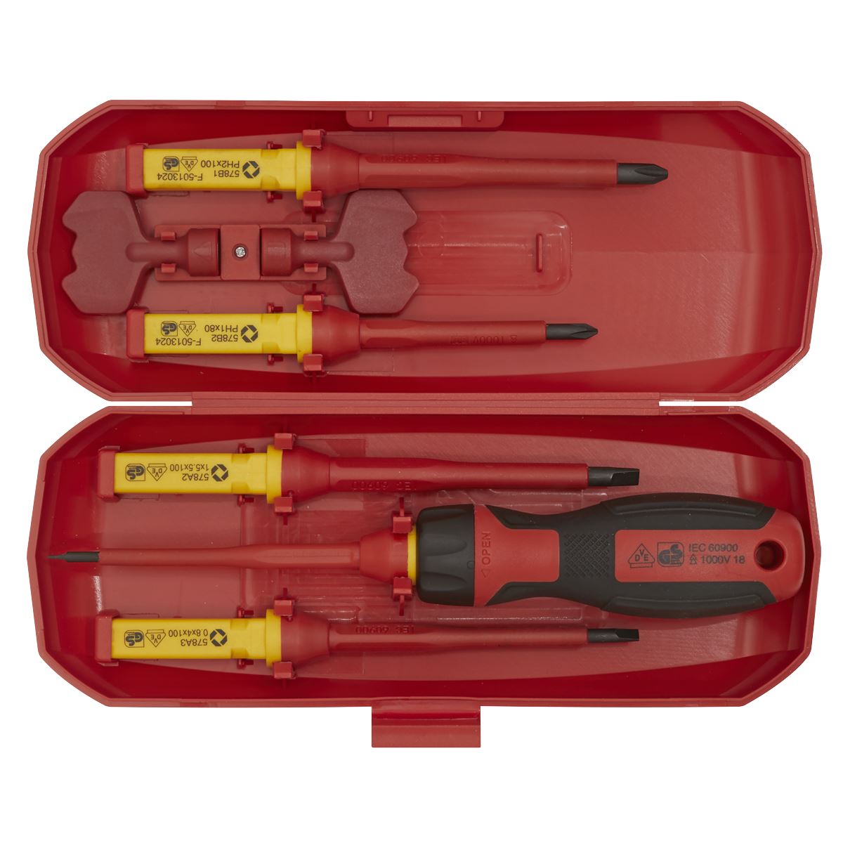 Sealey Screwdriver Set Interchangeable 8pc - VDE Approved AK61280