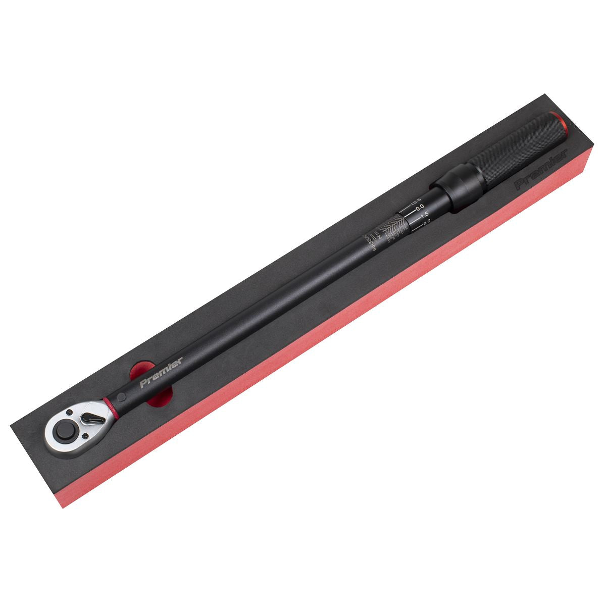 Sealey Premier Torque Wrench Micrometer Style 1/2"Sq Drive Calibrated 60-330Nm