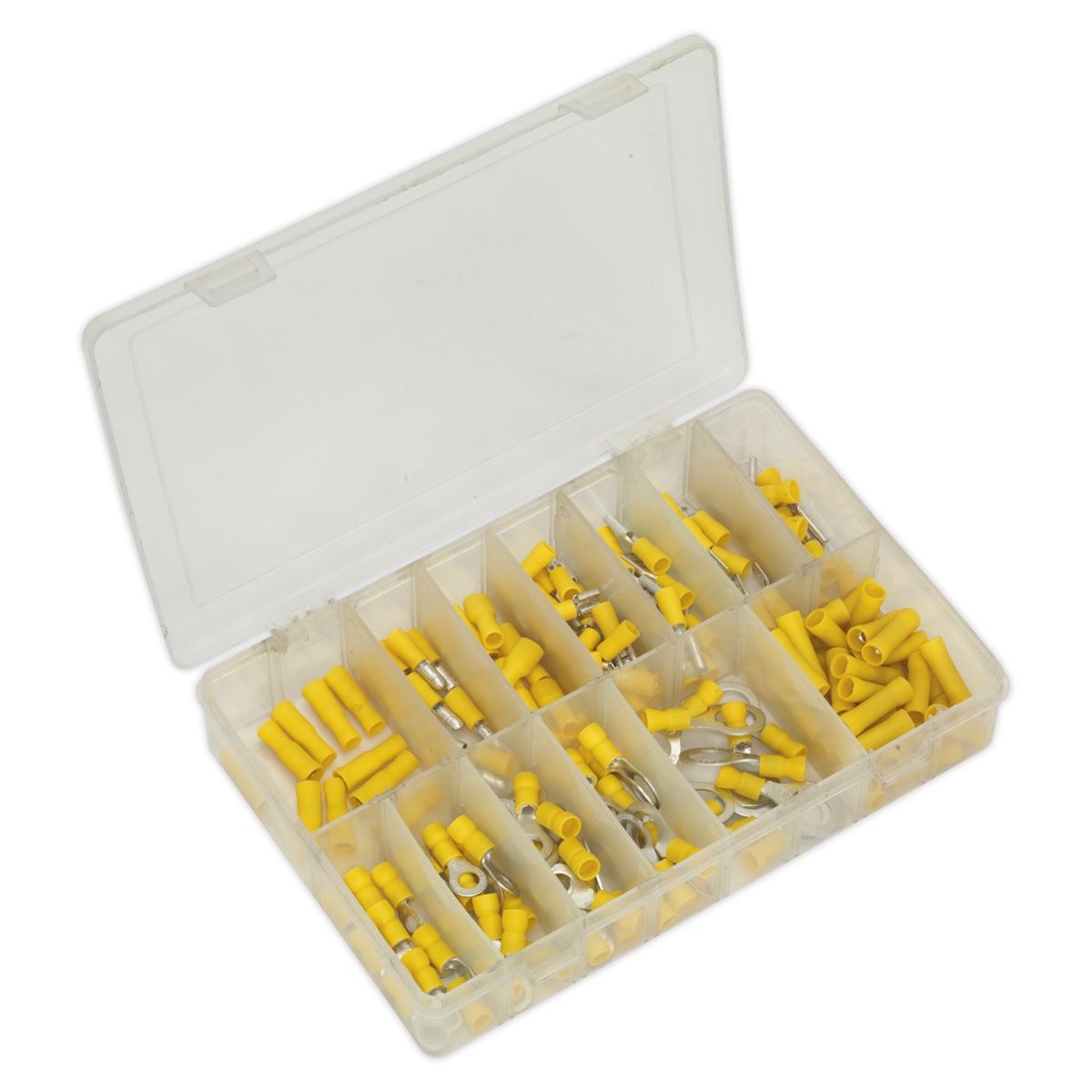 Sealey Crimp Terminal Assortment 140pc Yellow AB041YT
