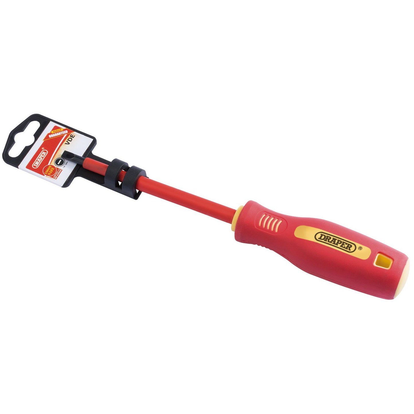 Draper 5.5mm x 125mm Fully Insulated Plain Slot Screwdriver. - 46518