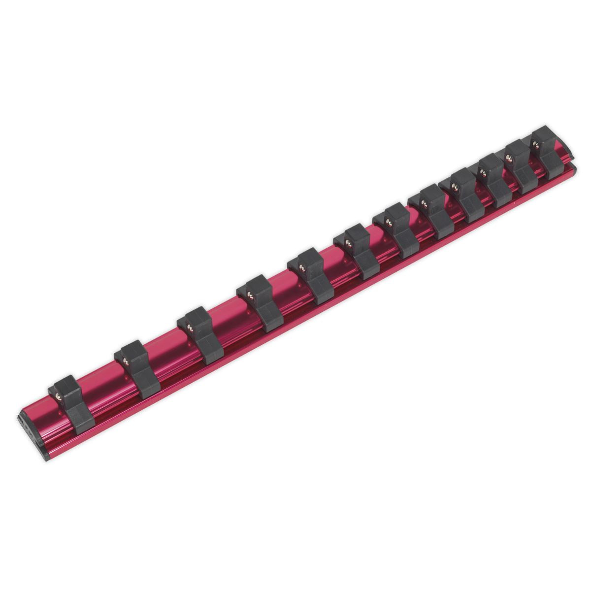 Sealey Socket Retaining Rail Magnetic 3/8"Sq Drive 12 Clips AK27083