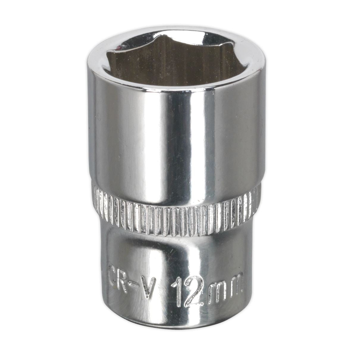 Sealey WallDrive Socket 12mm 1/4"Sq Drive Fully Polished SP1412