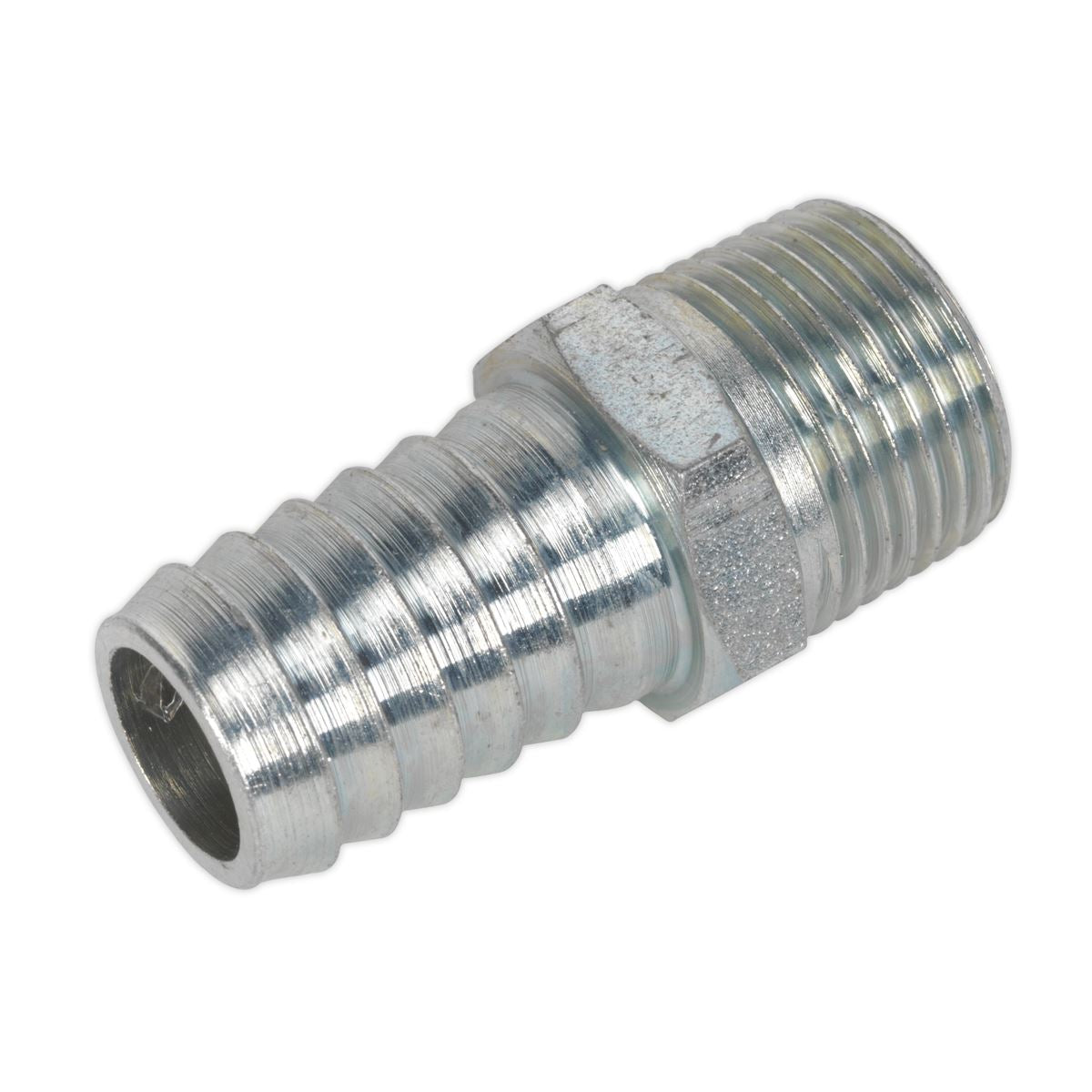 Sealey Screwed Tailpiece Male 3/8"BSPT - 1/2" Hose Pack of 5 AC42