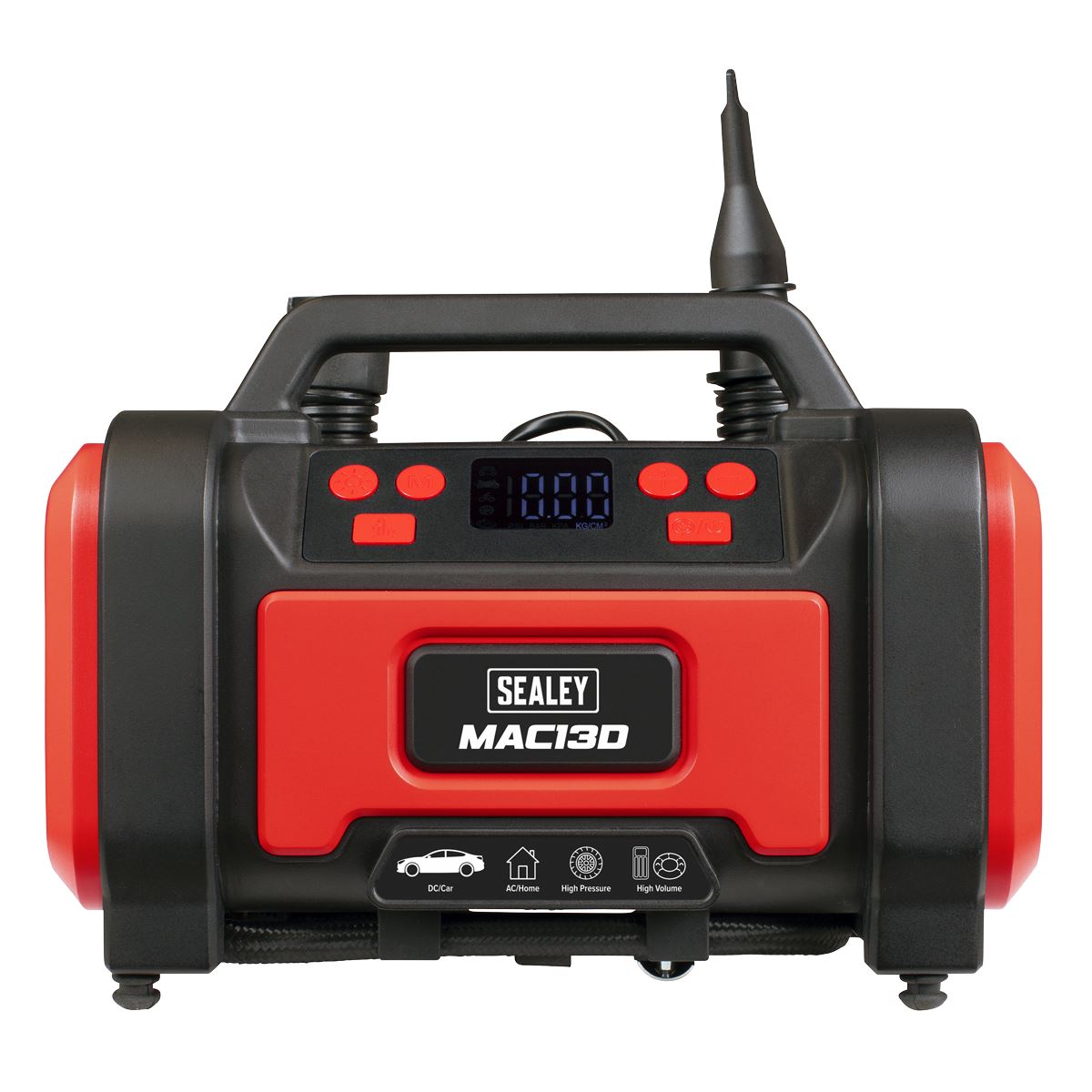 Sealey Tyre Inflator & High-Volume Air Pump 12V/230V AC MAC13D