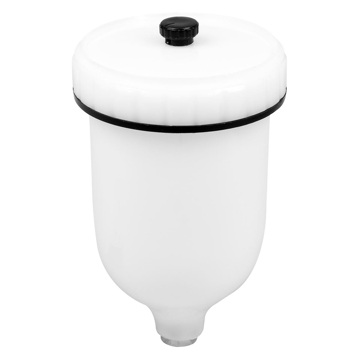 Sealey Paint Spray Gun Pot with Brass Fitting 600ml - White PC01