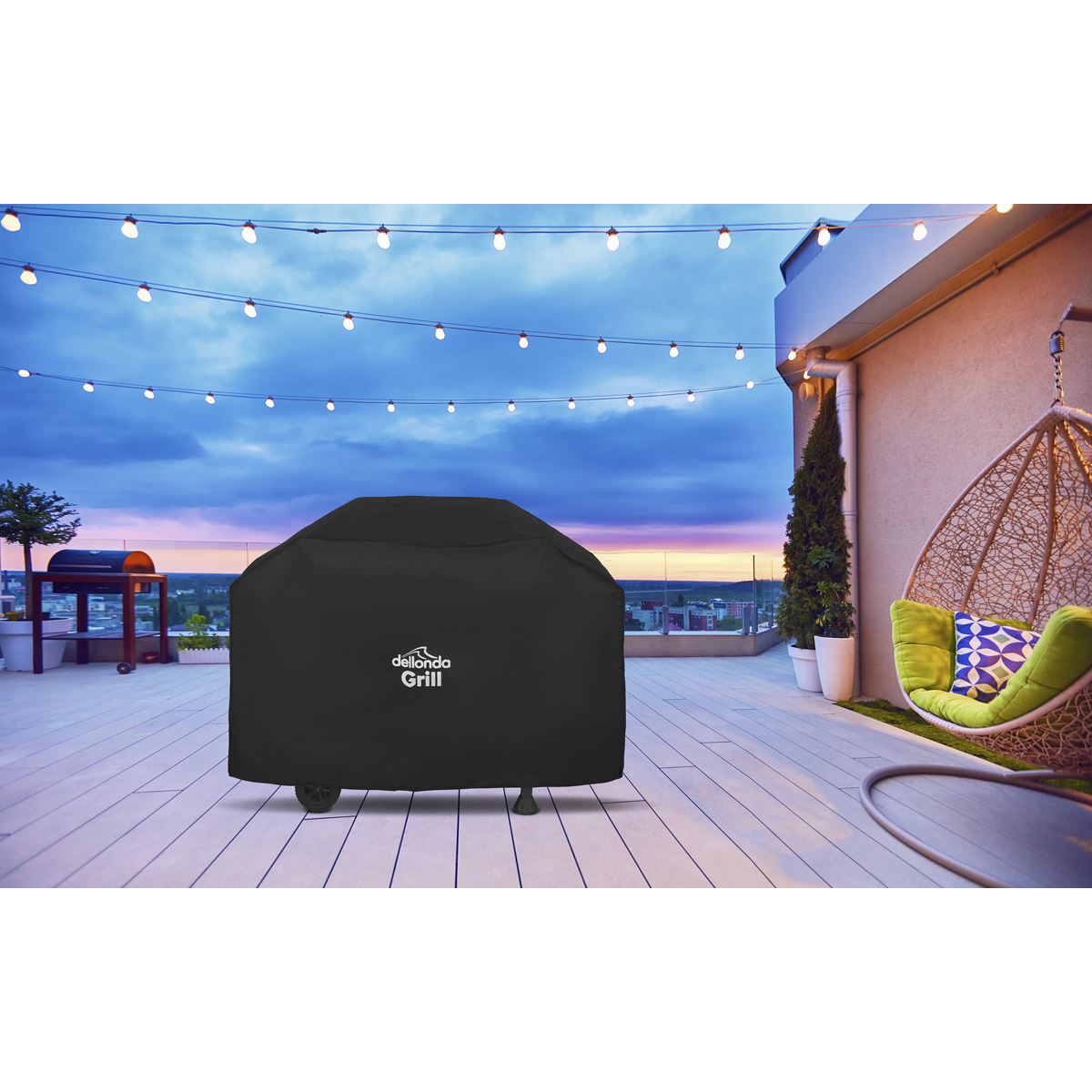Sealey Black PVC Cover for BBQs, Waterproof 1325 x 1130mm DG19
