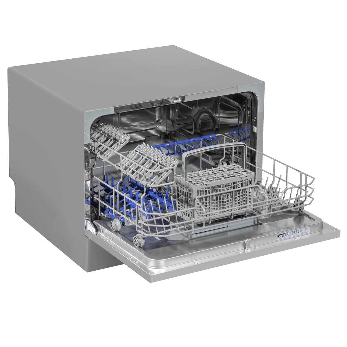 Baridi Compact Tabletop Dishwasher 6 Place Settings, 6 Programmes, Low Noise