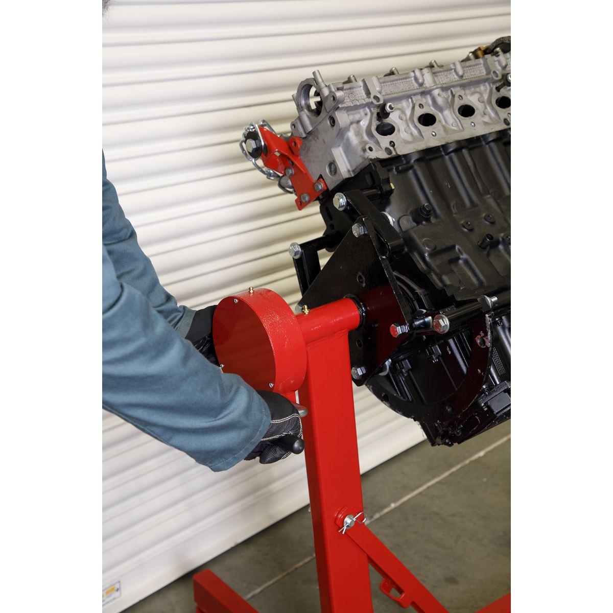 Sealey Folding Worm Drive Engine Stand 450kg ES480D