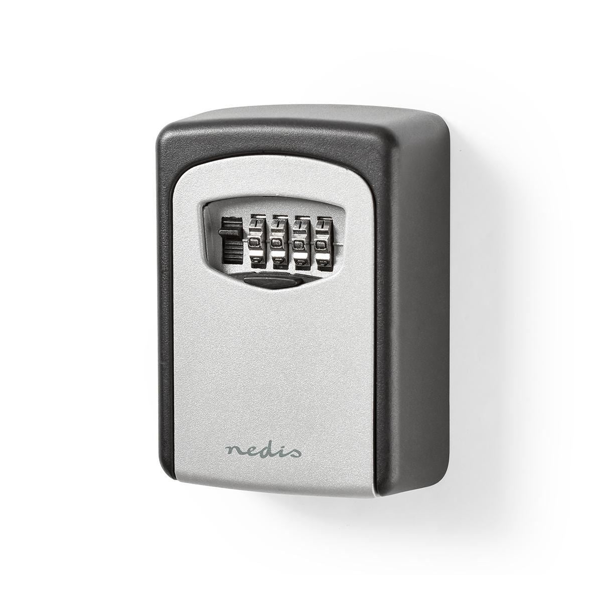 Nedis Vault Key Safe Combination Dial Lock Indoor and Outdoor Grey/Black - KEYCC01GY