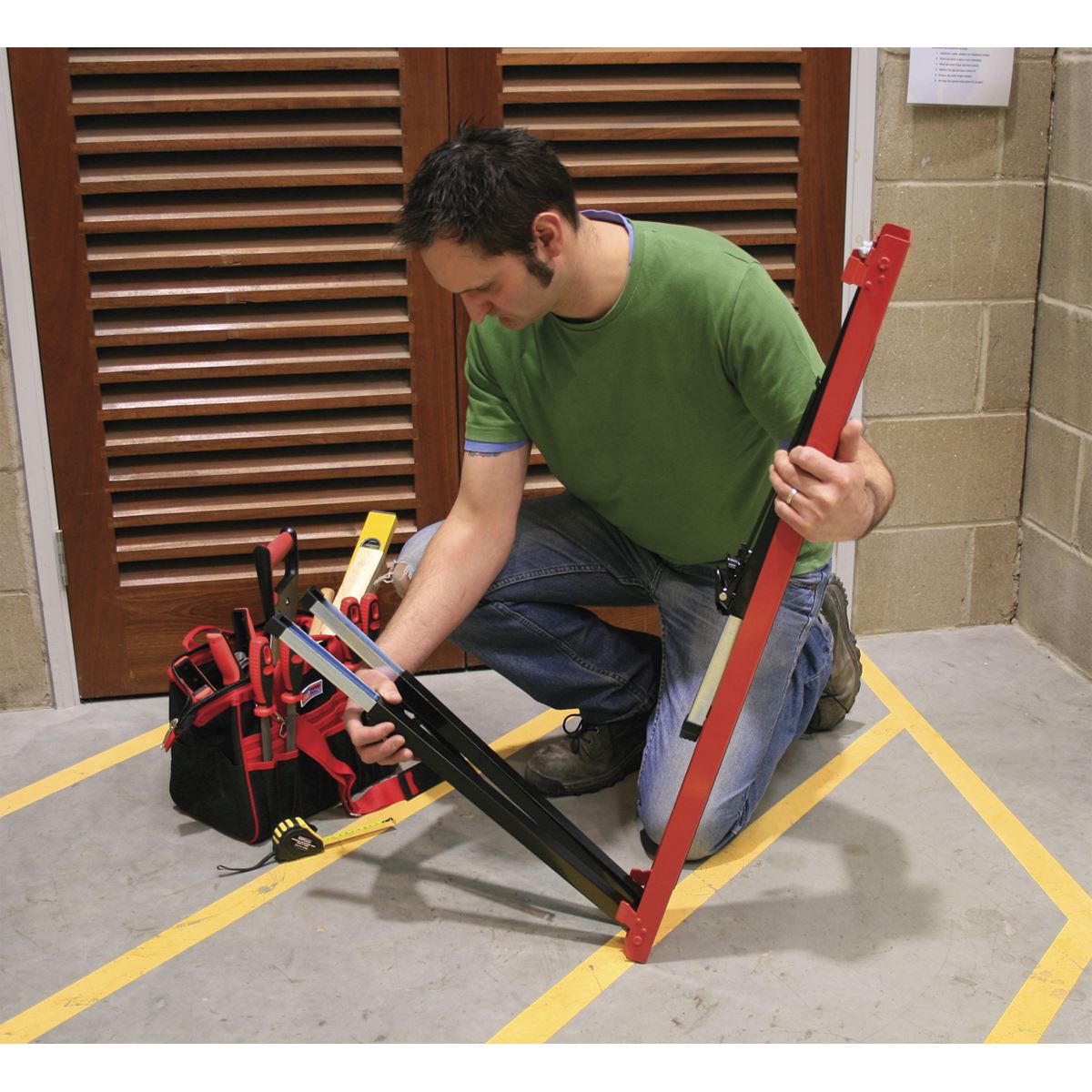 Sealey Fold Down Trestle with Adjustable Legs - Pair FTAL12