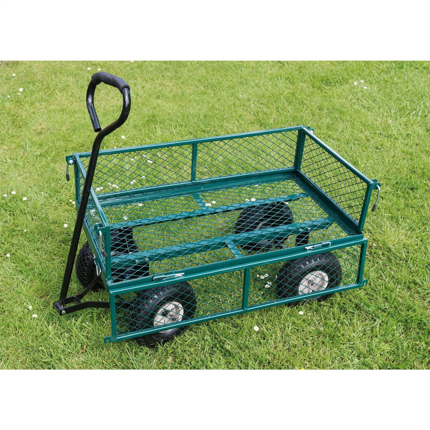 Draper 58552 Steel Mesh Gardeners Wheeled Cart Trolley Trailer Heavy Duty