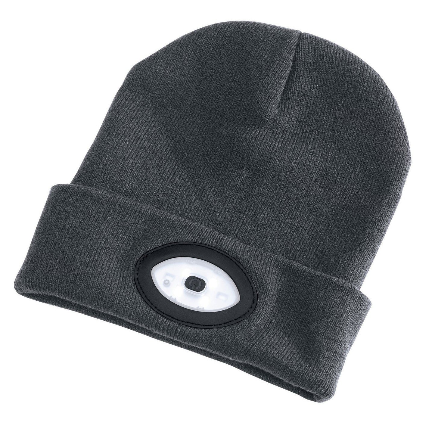 Draper Beanie Hat with 1W Rechargeable Torch - 100 Lumens (Grey, One Size) - 99522