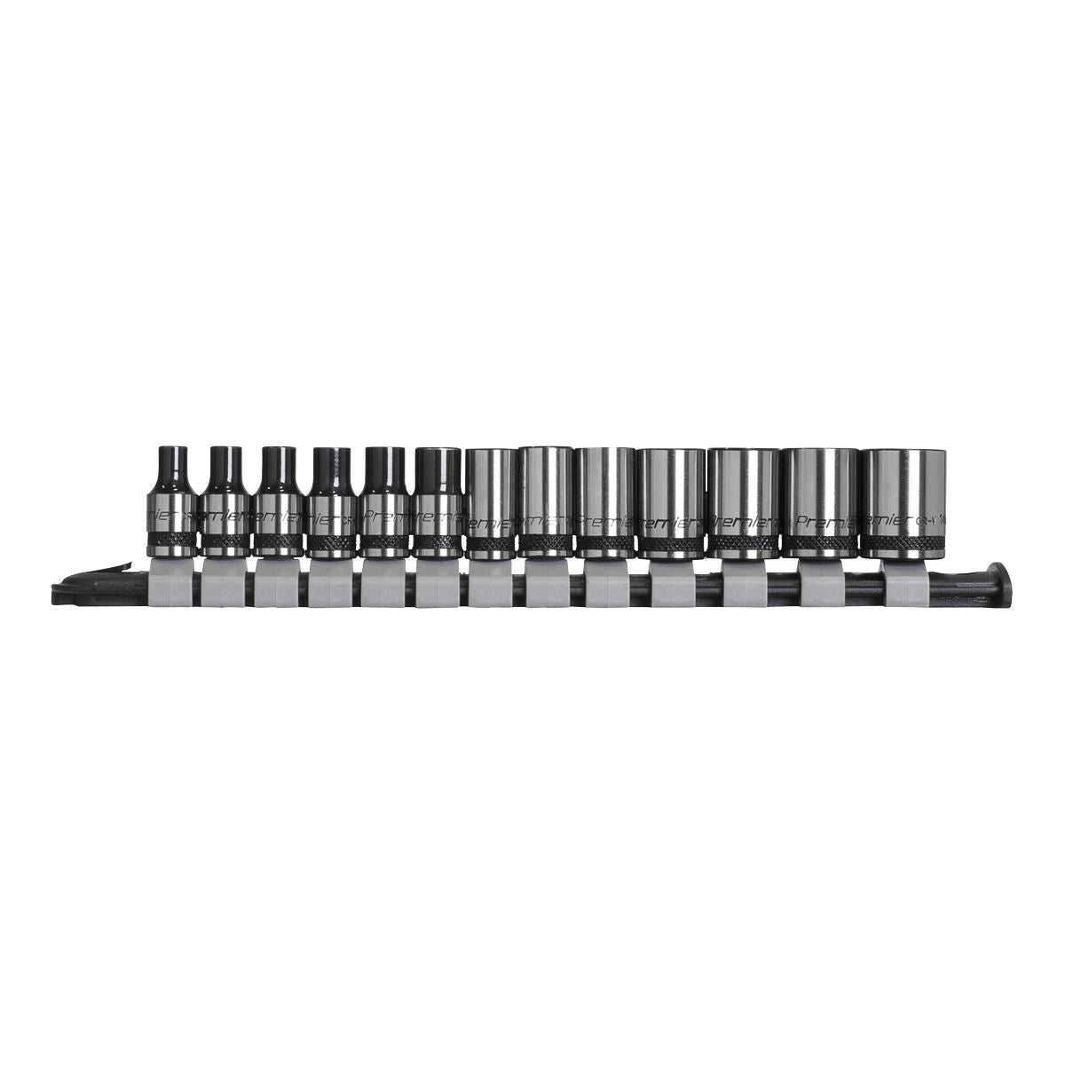 Sealey Socket Set 13pc 1/4"Sq Drive Metric - Black Series AK7990