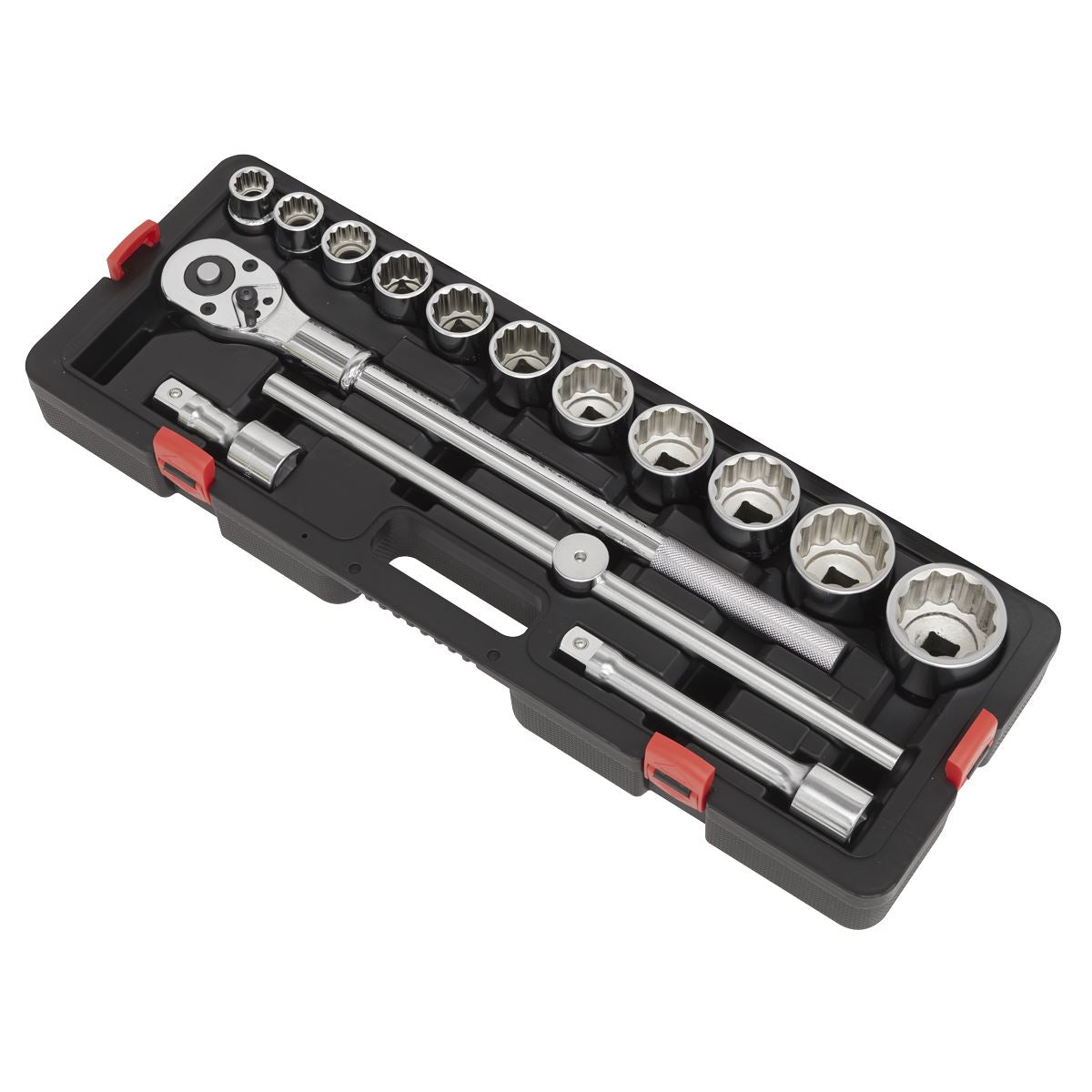 Sealey Socket Set 3/4"Sq Drive 12-point WallDrive 15pc Metric AK2583