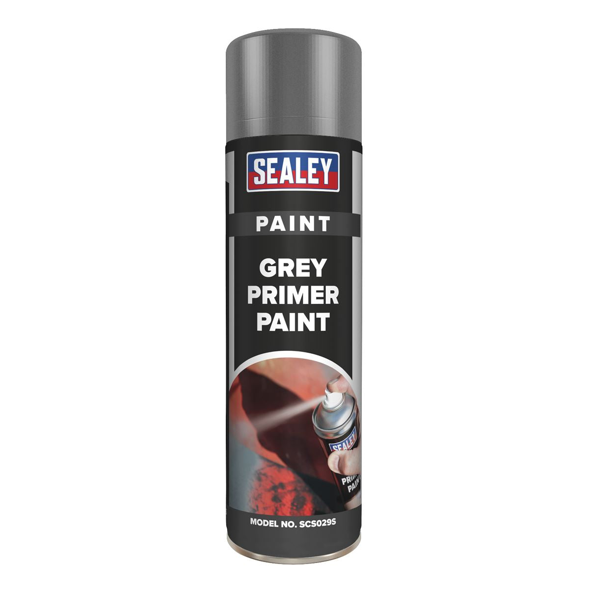 Sealey Grey Primer Paint 500ml Single SCS029S