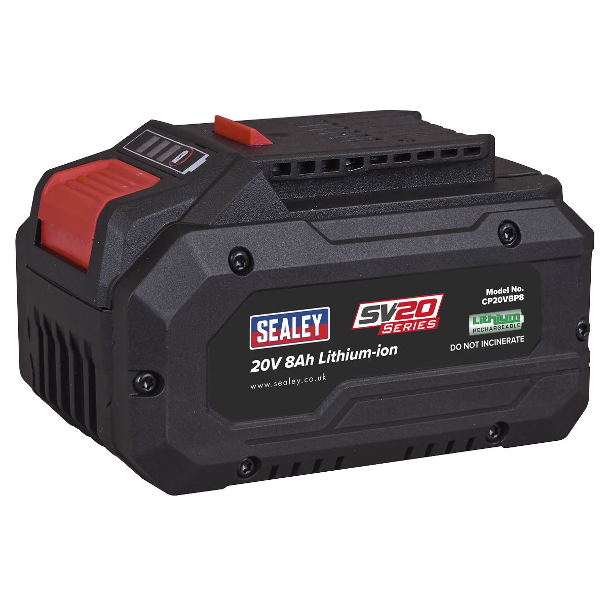 Sealey SV20 Series Power Tool Battery 20V 8Ah CP20VBP8